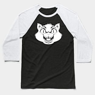 Fat Cat - Blanc Baseball T-Shirt